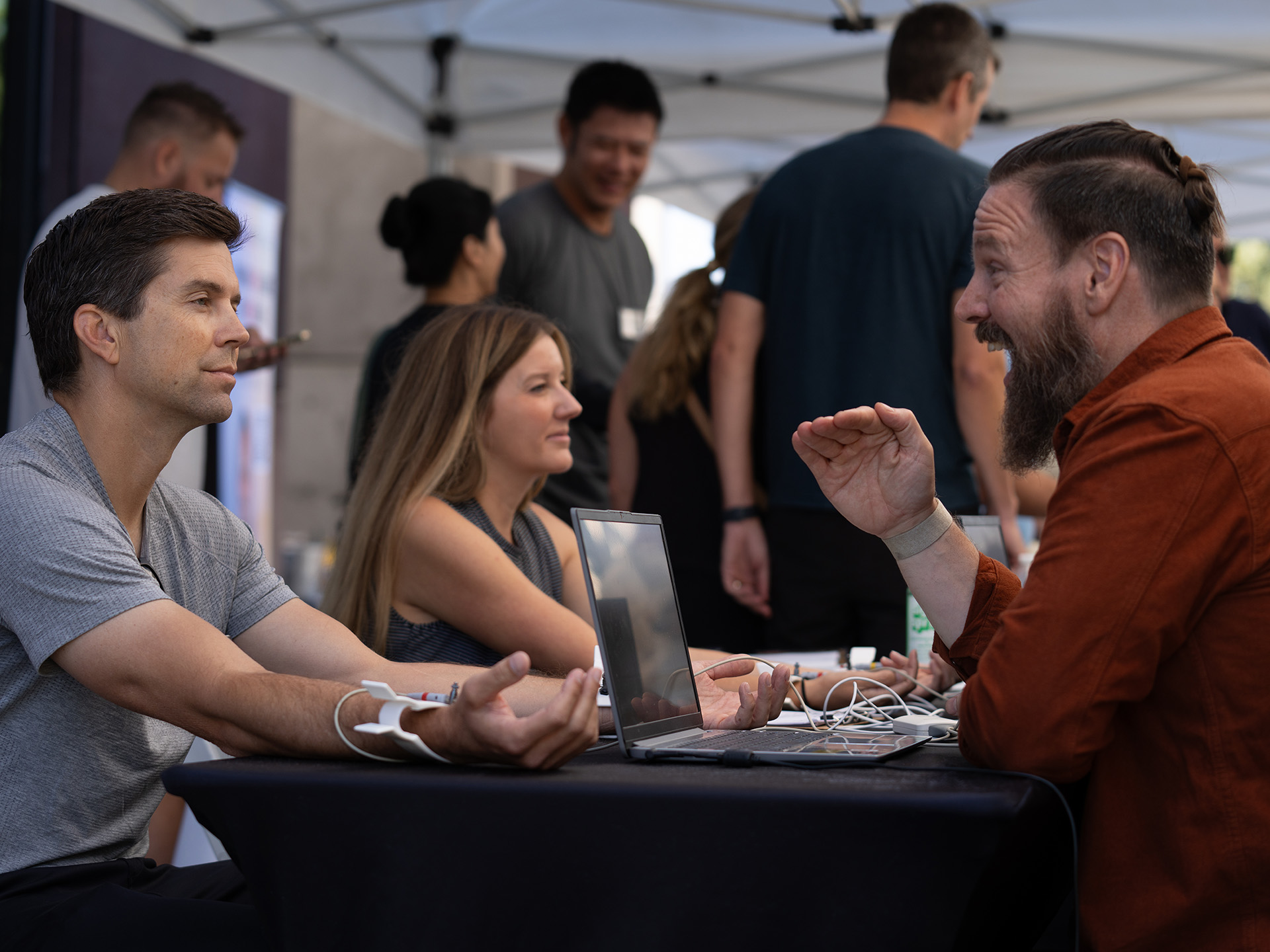 Attendees engaged in Q&A session